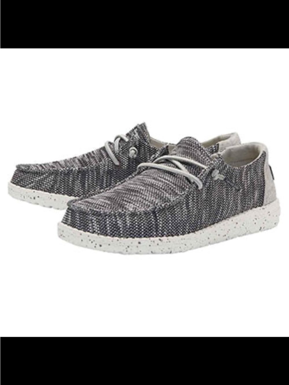 Hey Dude Women’s Wendy Sox Dark Grey Knit Slip-On Loafers